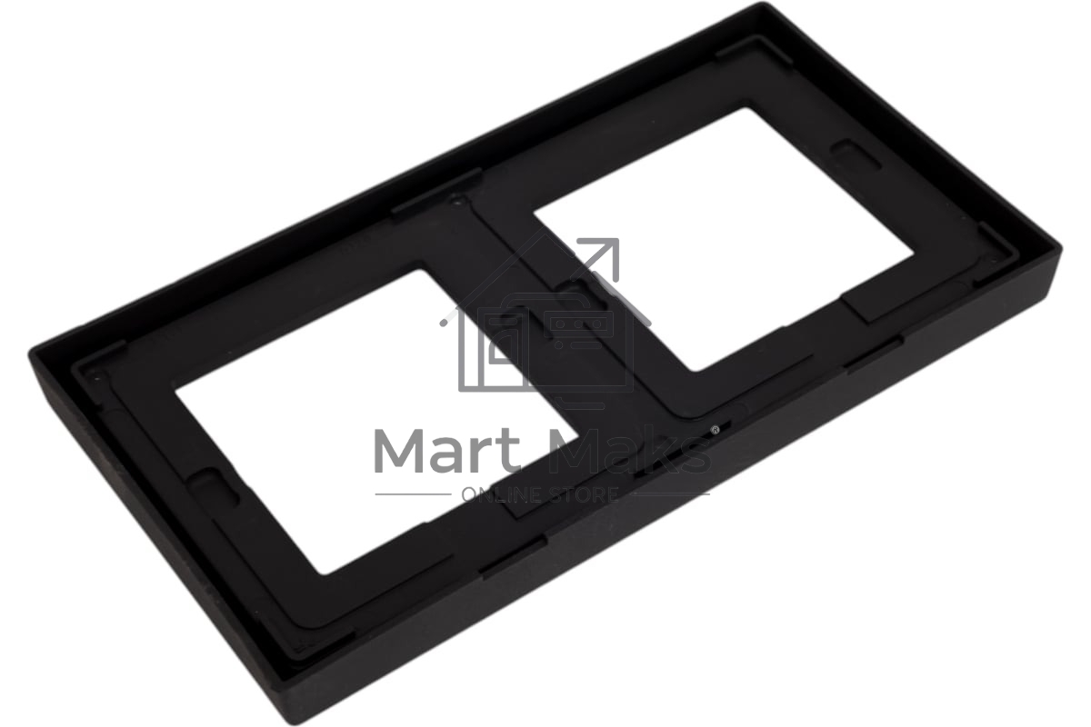 Рамка 2-м ArtGallery IP44 карбон SE GAL441002