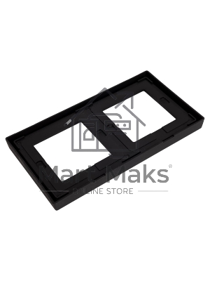 Рамка 2-м ArtGallery IP44 карбон SE GAL441002