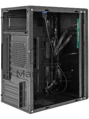 Компьютерный корпус Minitower ExeGate BAA-408U-AA500 (mATX, БП AA500 с вент. 8см, 2*USB/1*USB 3.0, HD Audio, черный)