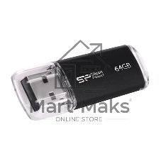 Флешка USB Silicon Power R/W USB 64Gb Ultima II SP064Gb,UF2M01V1K USB 2.0, черный