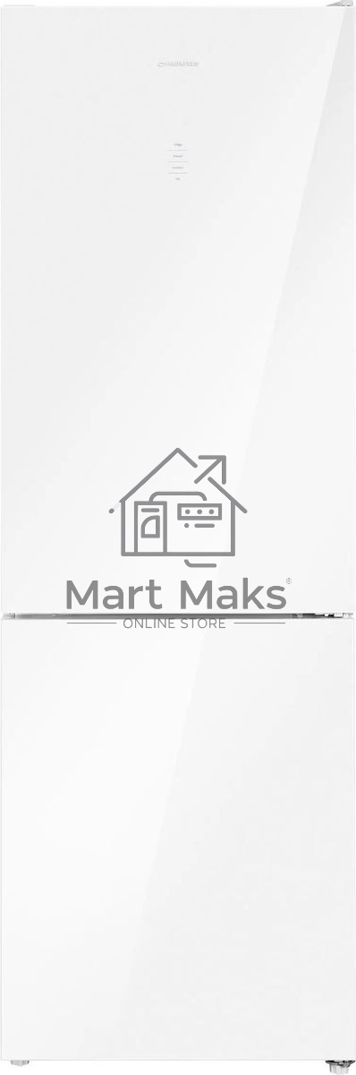 Холодильник Maunfeld MFF185NFW белый глянц. двухкамерный 211/104л морозилка снизу, No Frost