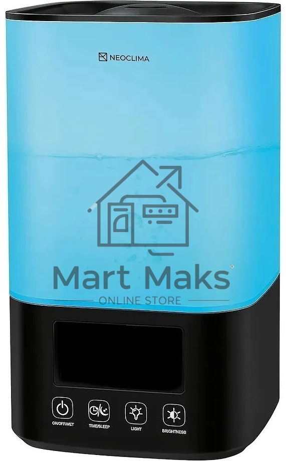 Увлажнитель воздуха Neoclima Vision LED 2.5L черный, 25 м², 2.5 л