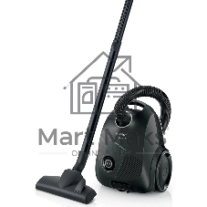 Пылесос Bosch BGBS2BA1P черный, 600 Вт, уборка сухая, пылесборник мешок 3.5 л