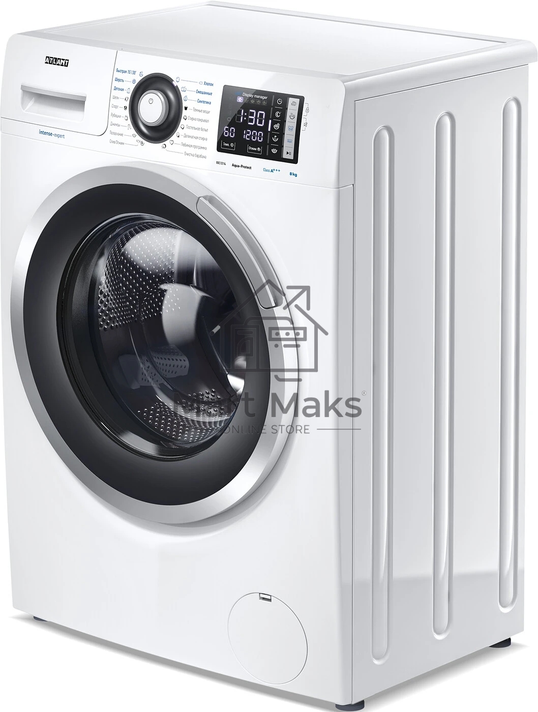 Стиральная машина Atlant 80С1214-С-01 белый, загрузка фронтальная 8 кг, 1200 об/мин, класс: А+++