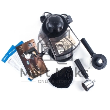 Кофеварка рожковая Endever Costa-1050 черный/стальной, исп. кофе - молотый, 0,2 л, 900 Вт, 5 бар