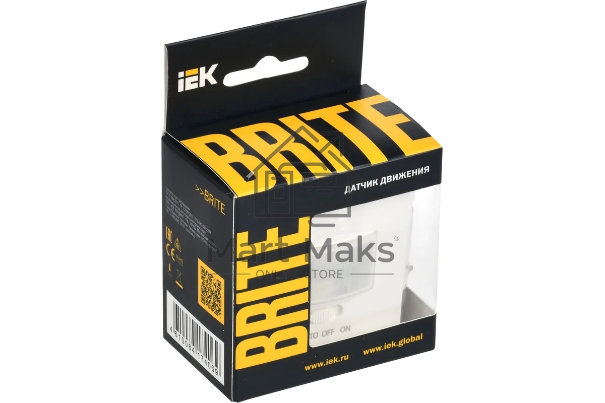 Датчик движения IEK BRITE ДС10-1-БрБ (BR-MS10-N-150-05-K01) белый
