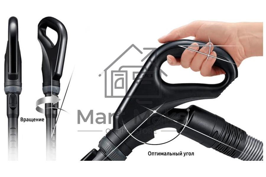 Пылесос Samsung VC20M2589JD/EV золотой/черный, 460/2000 Вт, уборка сухая, пылесборник мешок, 2,5 л