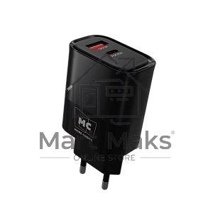 Зарядное устройство MORE CHOICE (4620202555601) NC82a 1USB+1Type-C 3.0A PD 35W+QC3.0 для Type-C Type-C черный