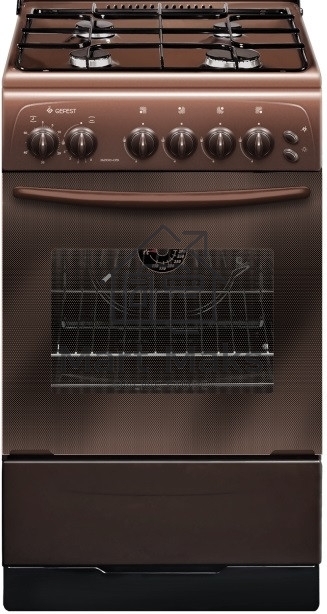 Плита газовая Cezaris ПГ 3200-05 коричневый, конфорок 4 шт, духовка 59 л, 60 см x 84 см x 60 см