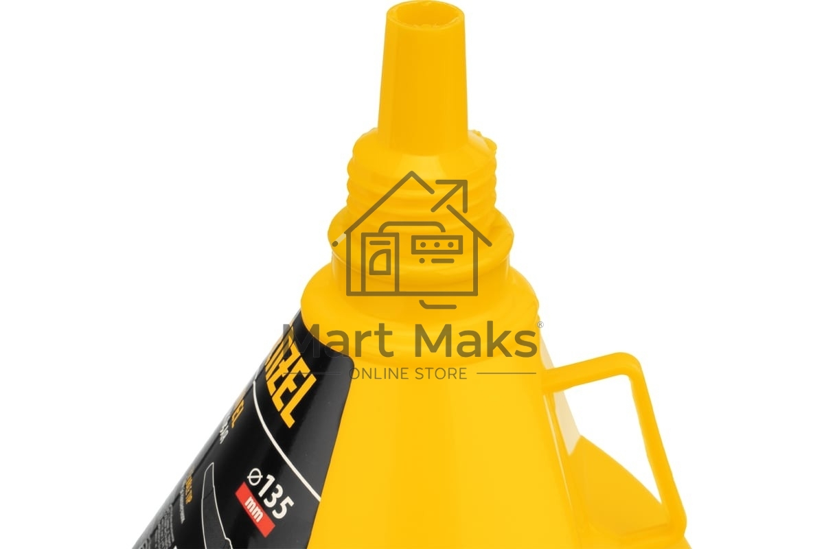 Воронка пластиковая Denzel 135 мм с металлическим ситом и гибким наконечником