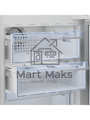 Встраиваемый холодильник Beko BCNA306E3S белый, 2 камеры, 215/69 л., морозилка снизу, No Frost