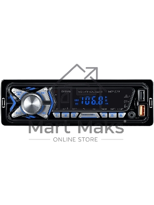 Автомагнитола Digma MCP-227B 1DIN 2x45Вт v5.0 USB 2.0 AUX 2 ПДУ