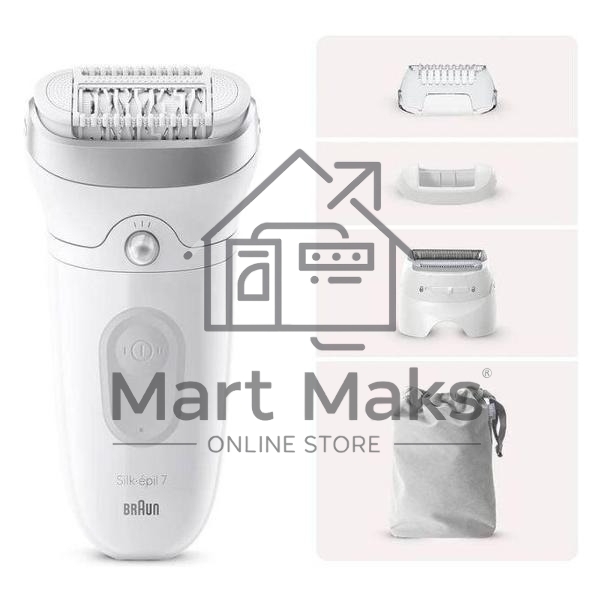 Эпилятор BRAUN SE7-041 белый/серебристый