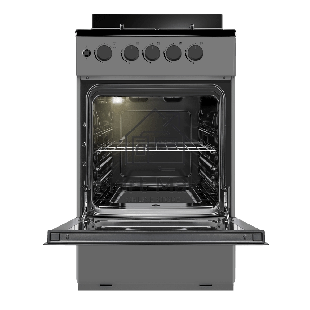 Плита газовая Maunfeld MGC50GEGR08 серый, конфорок 4 шт, духовка 59 л, 50 см x 88 см x 65 см