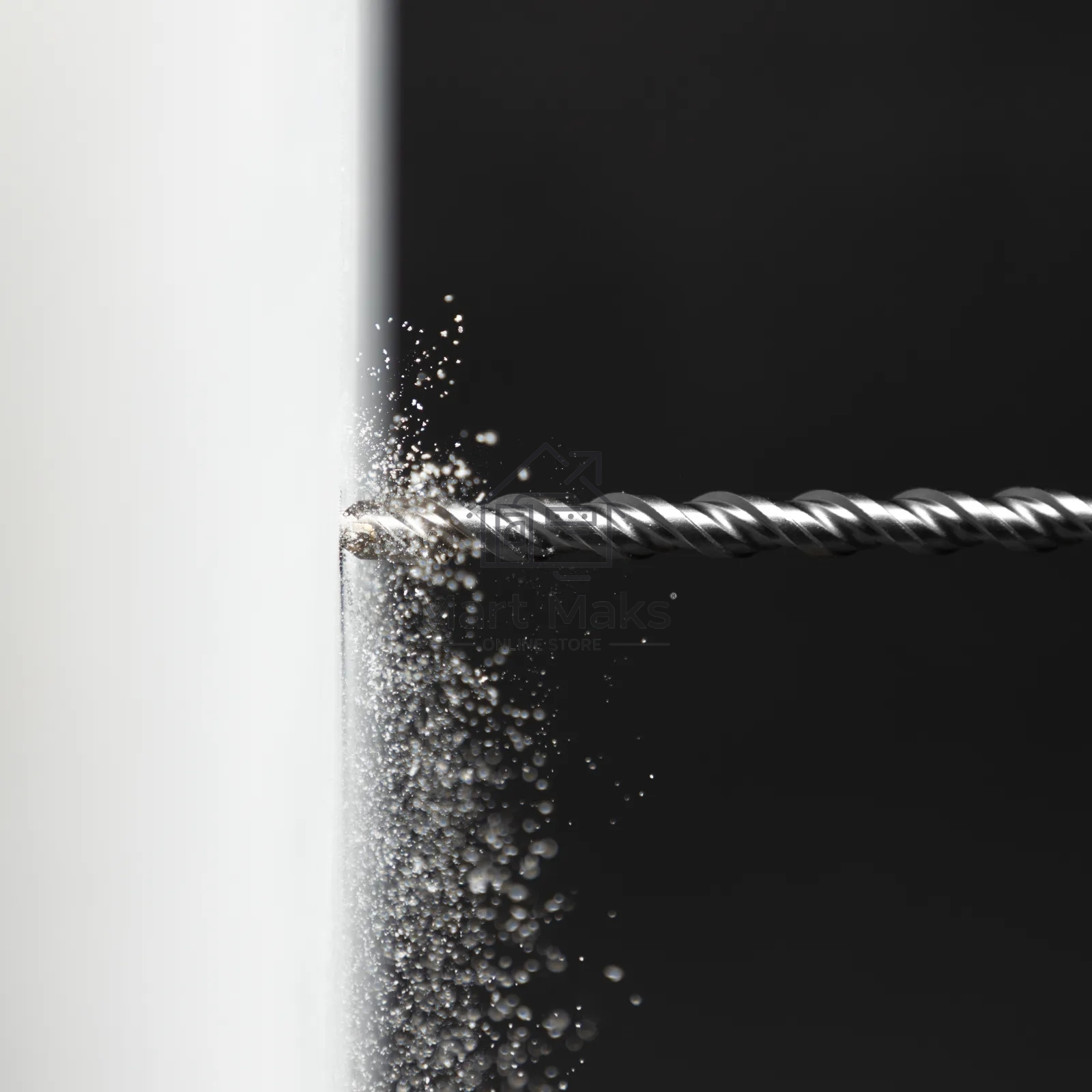 Бур по бетону Denzel двойная спираль, Cobalt W-tip, 12x600 мм, SDS PLUS