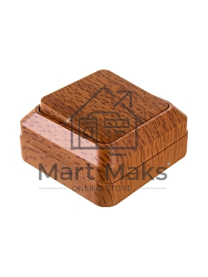 Выключатель Олимп одноклавишный бук