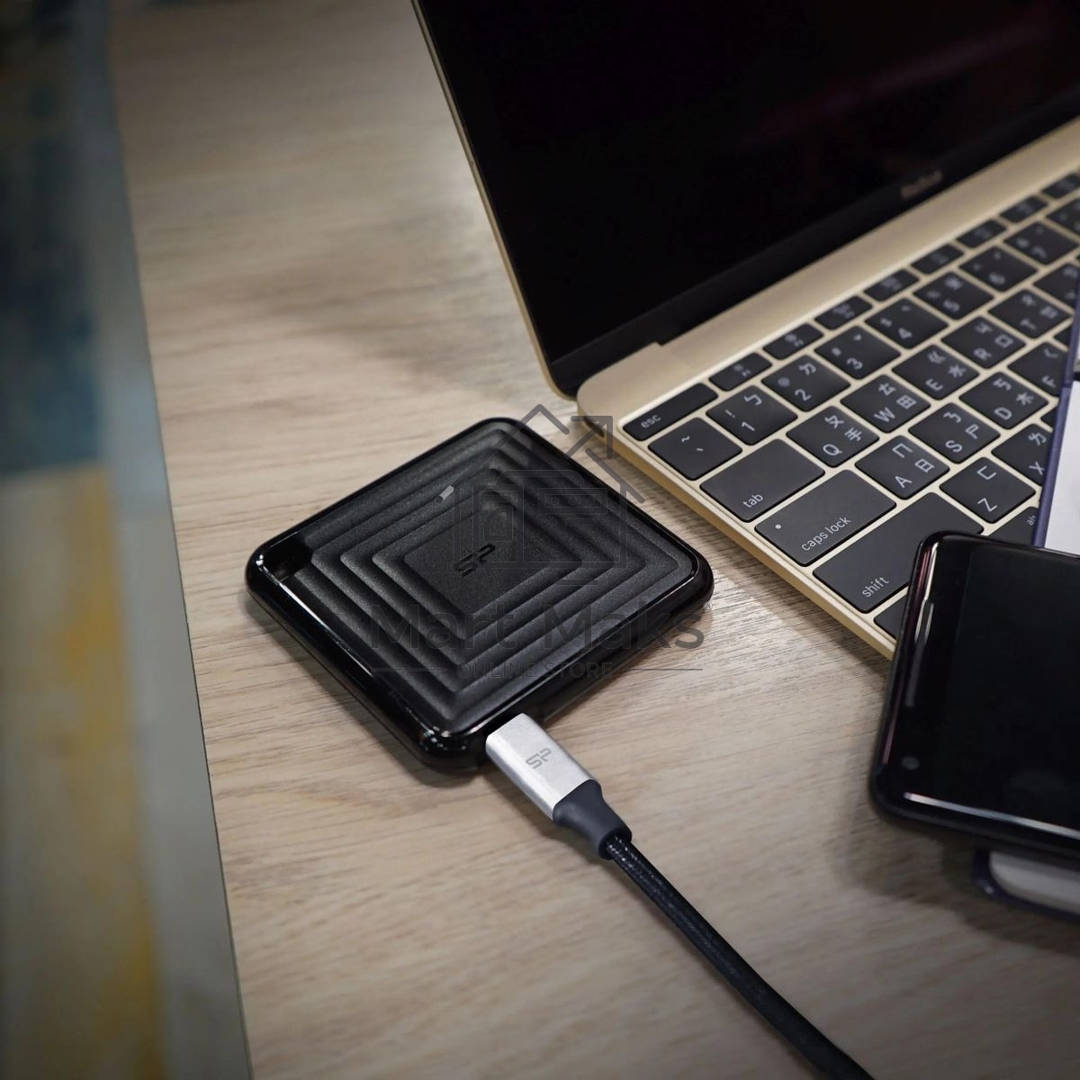 Накопитель SSD Silicon Power PC60 USB-C 512Gb SP512GBPSDPC60CK 1.8