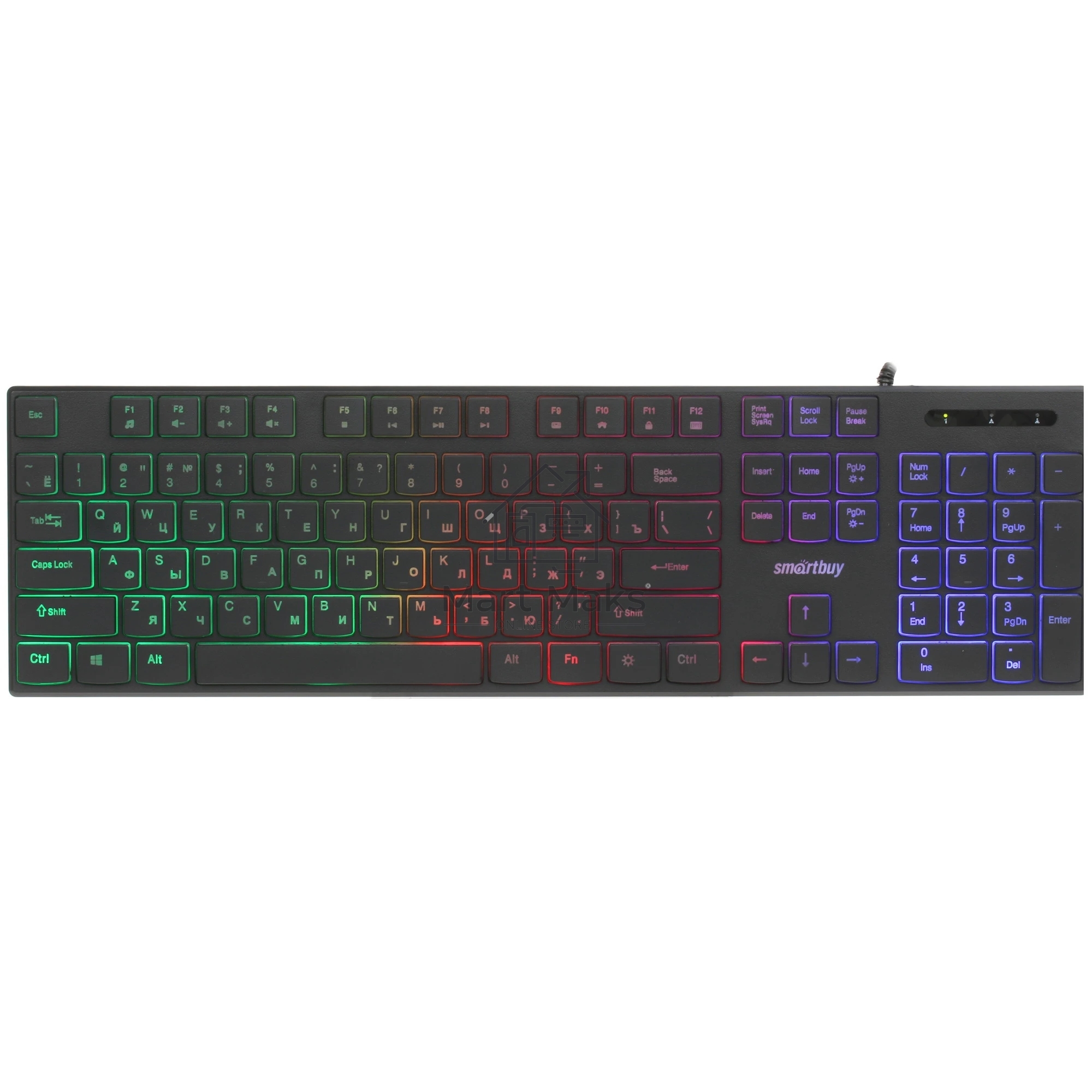 Клавиатура проводная мультимедийная SMARTBUY (SBK-240U-K) ONE 240 USB черный