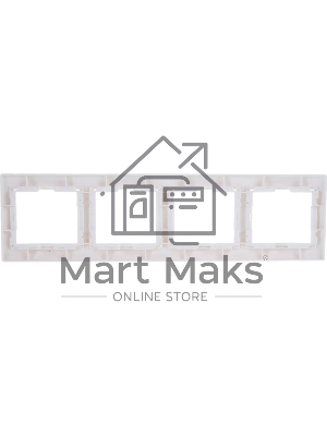 Рамка 4-м КВАРТА РГ-4-КБ горизонт. бел. ИЭК EMK40-K01-DM