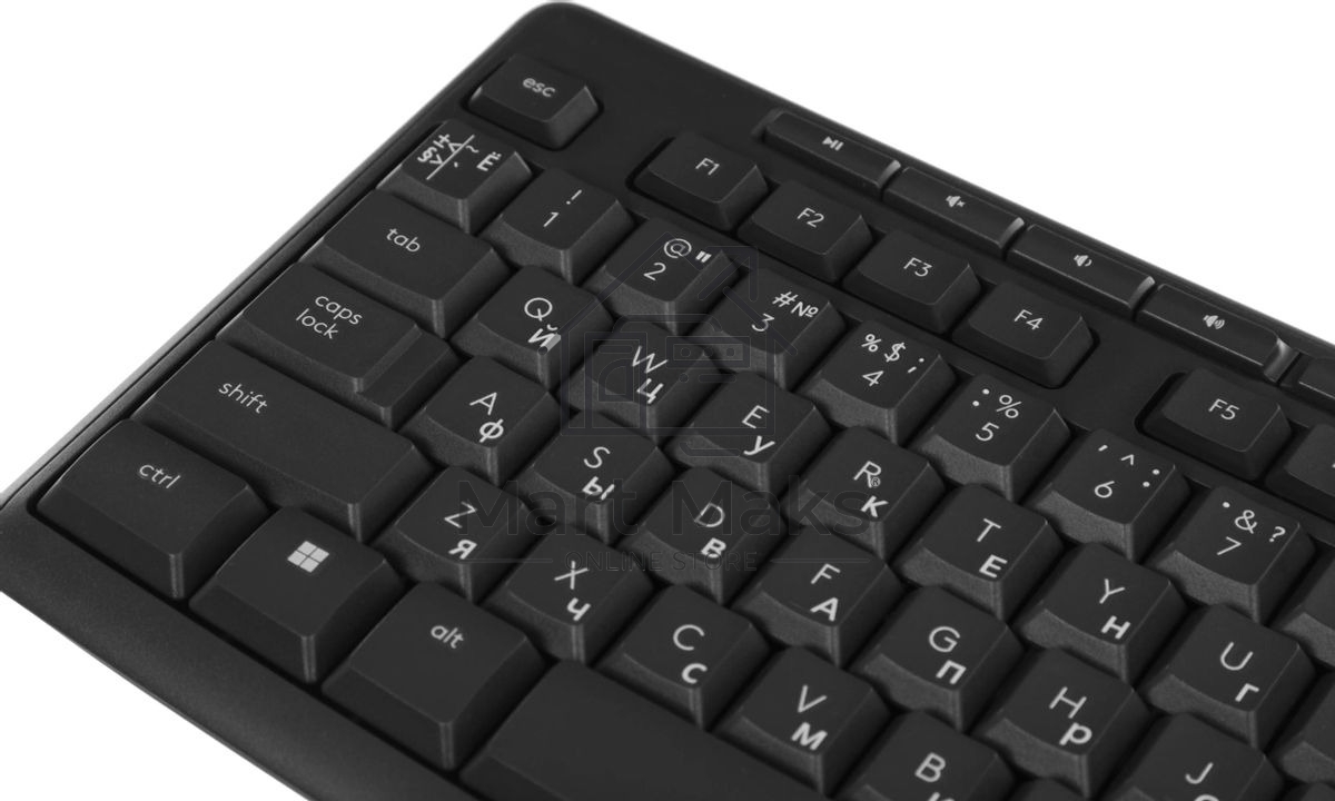 Комплект клавиатура+мышь Logitech MK295 беспроводной, USB, чёрный