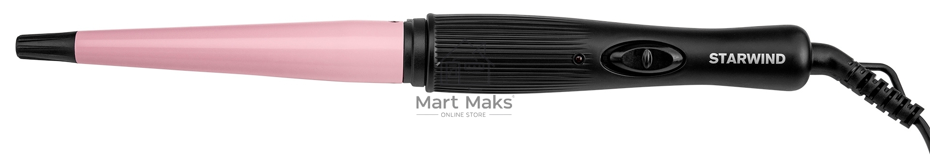 Щипцы для завивки волос Starwind SHS 7035 черный/фиолетовый, 13-19 мм, 200 °C, 1 режим