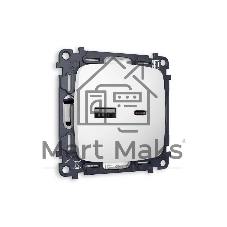 Комплект механизма розетки OMEGA Белый матовый 2USB A+C 20W (быстрая зарядка) QUANT (OP1310, VM177) MO131010 Комплект механизма розетки OMEGA Белый матовый 2USB A+C 20W (быстрая зарядка) QUANT (OP1310, VM177) MO131010