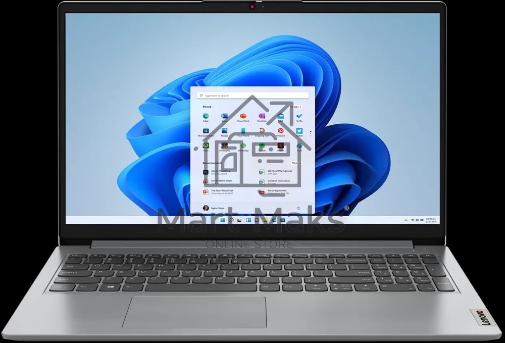Ноутбук Lenovo IP1 15AMN7 серый 82VG00UAIN 15.6