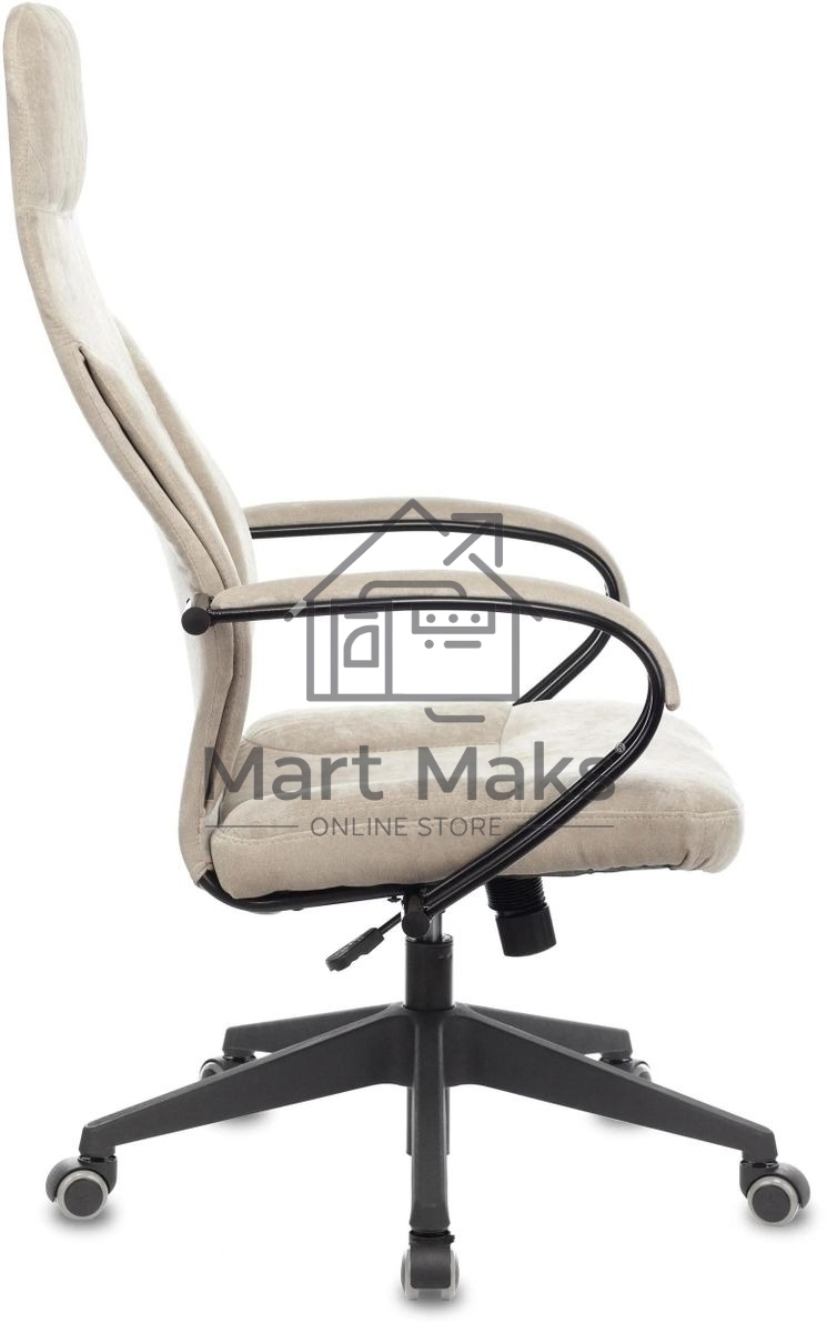 Кресло руководителя Бюрократ CH-608Fabric Light-21 песочный, крестовина пластик