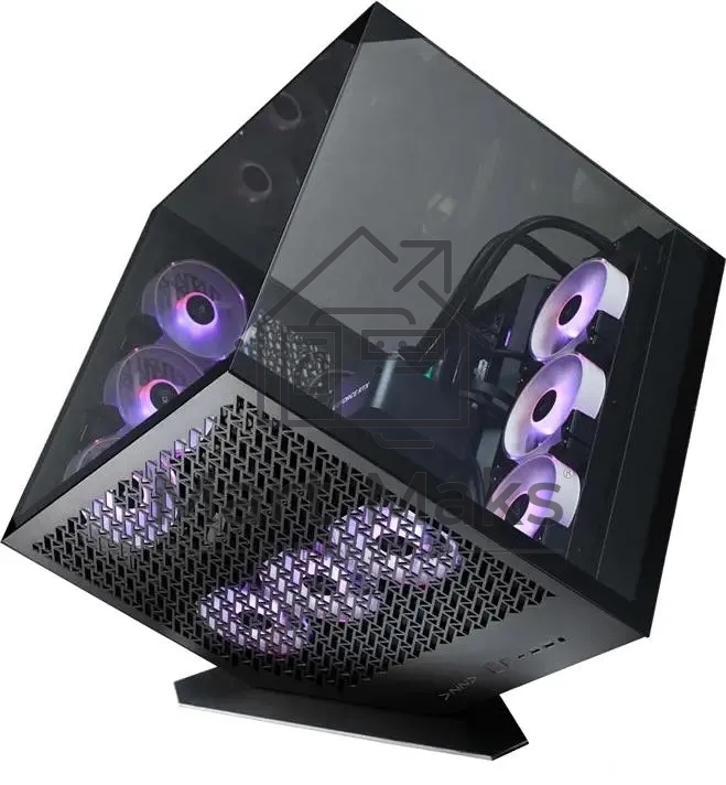 Компьютерный корпус Azza CUBE PLUS черный без БП ATX 6x120mm 2xUSB3.0 1xUSB3.1 audio bott PSU