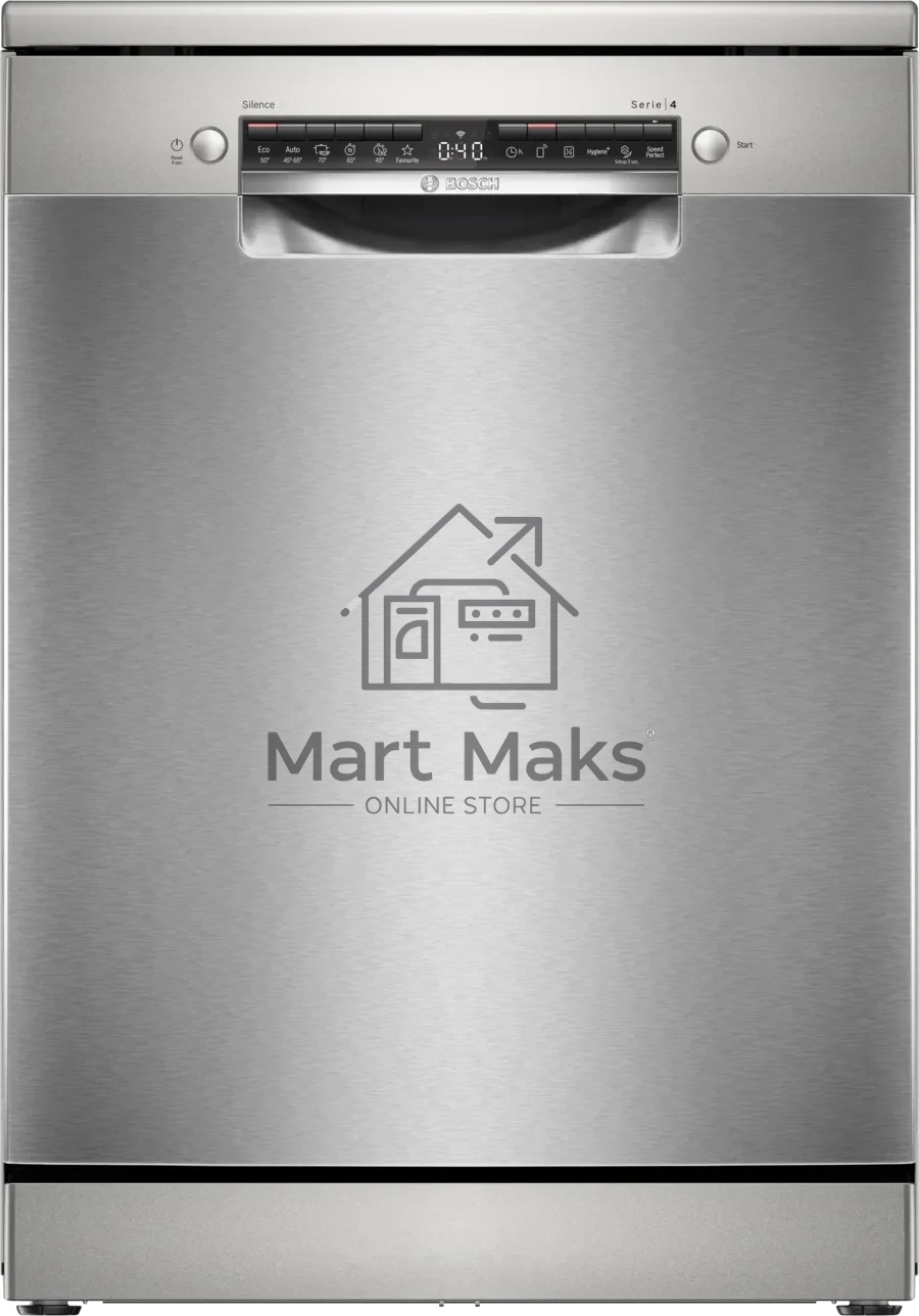 Посудомоечная машина Bosch SMS4IMI62Q, нержавеющая сталь, 60 см, 13 компл., 50 дБ, класс A++