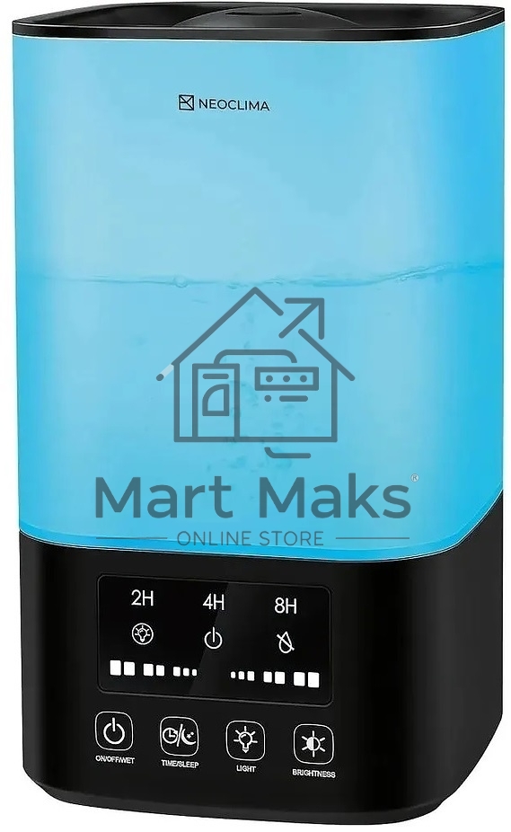 Увлажнитель воздуха Neoclima Vision LED 2.5L черный, 25 м², 2.5 л