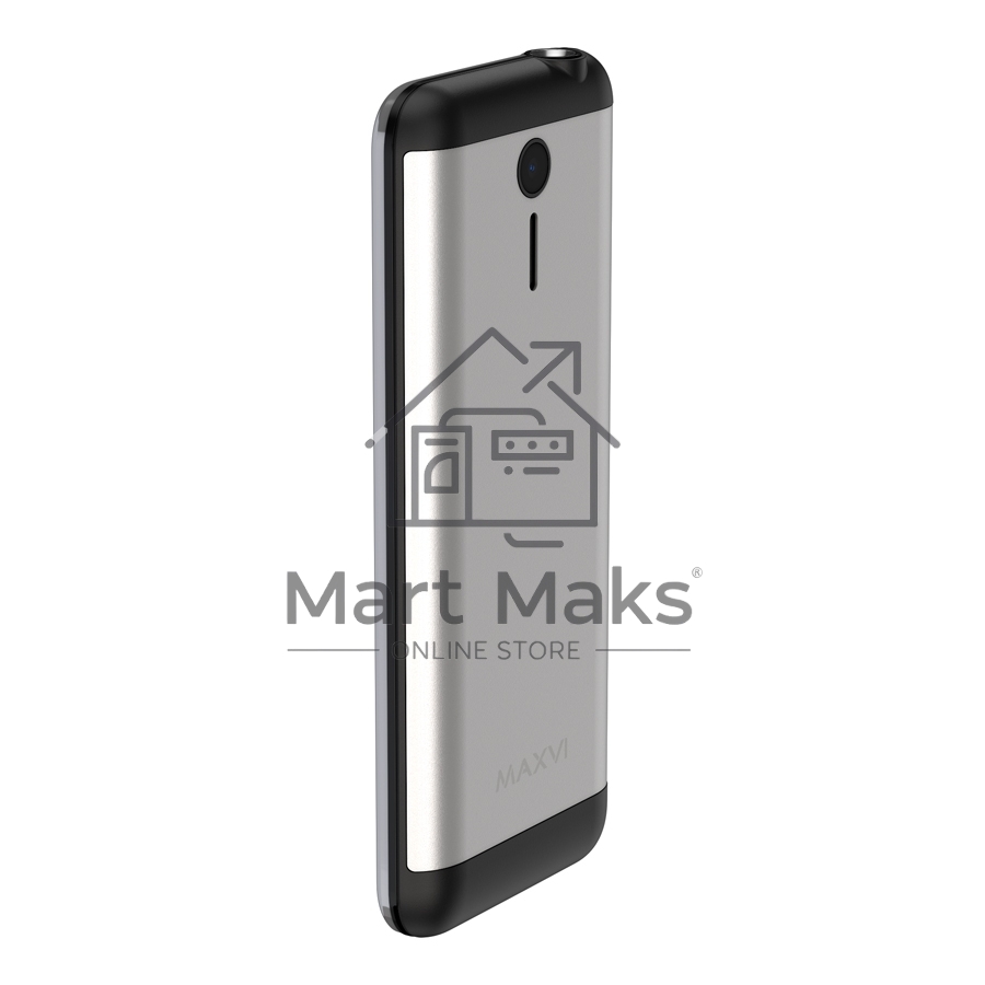 Мобильный телефон Maxvi X10i серебристый металлик