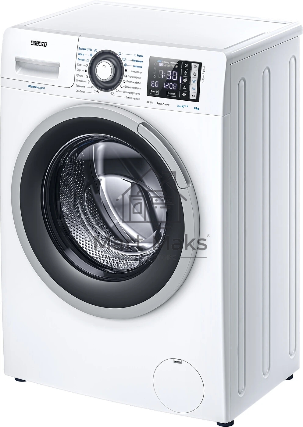 Стиральная машина Atlant 80С1214-С-01 белый, загрузка фронтальная 8 кг, 1200 об/мин, класс: А+++
