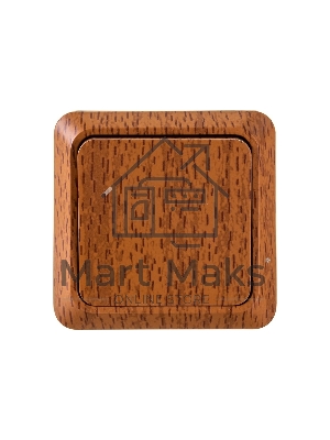 Выключатель Олимп одноклавишный бук