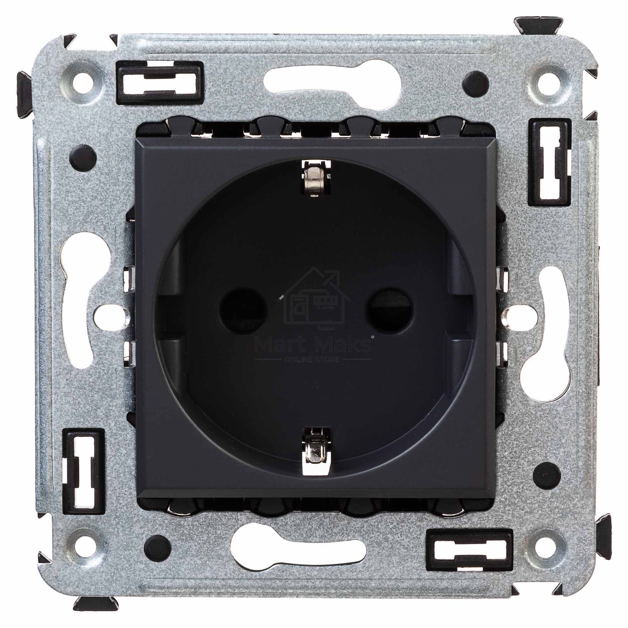 Розетка DKC Avanti 4412003 2P+E со шторками, 