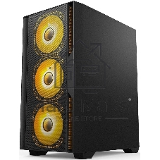 Компьютерный корпус Accord ACC-ZCU1B черный без БП mATX 3x120мм 1xUSB3.0 1xUSB3.1 audio