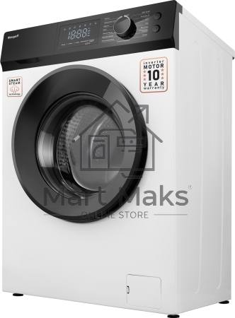 Стиральная машина Weissgauff WM 45127 Inverter Steam Touch белая, загрузка фронтальная 7кг, 1200 об/мин., класс: A+++