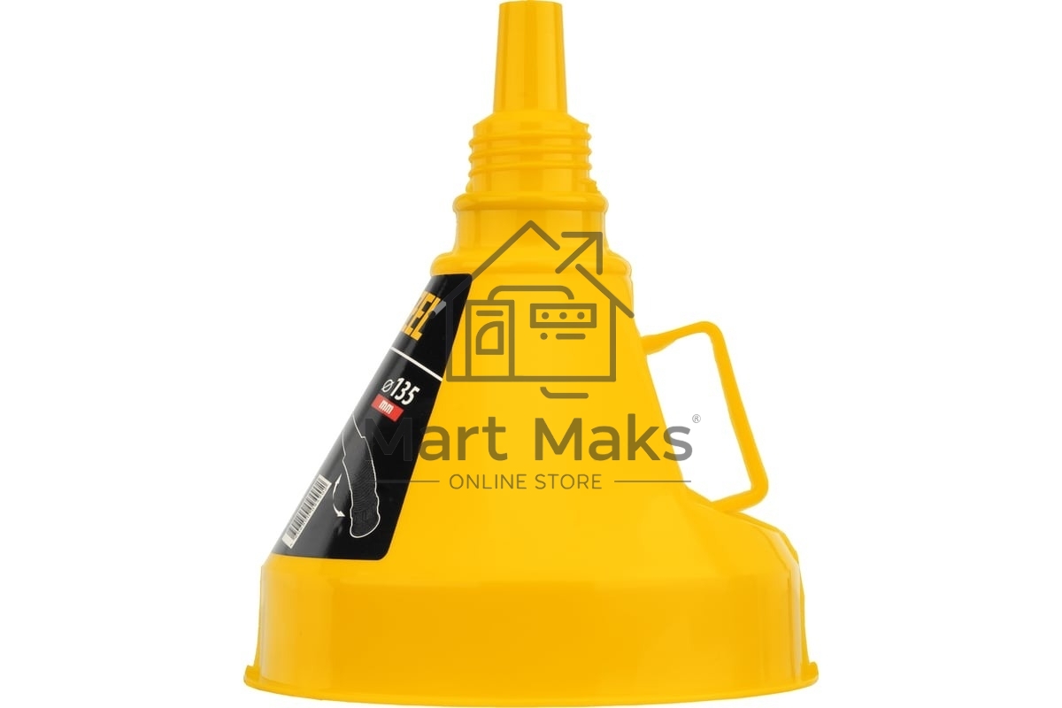 Воронка пластиковая Denzel 135 мм с металлическим ситом и гибким наконечником