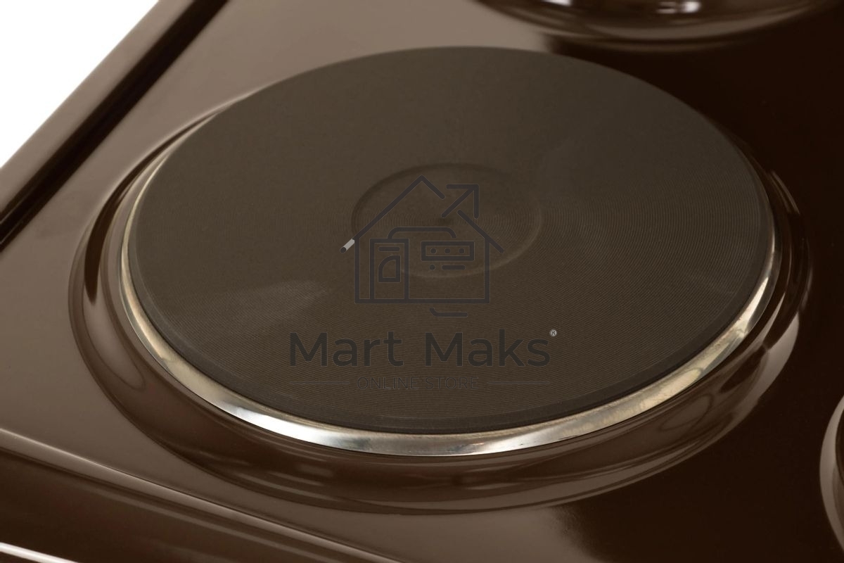 Плита электрическая Hansa FCEB53000 коричневый, конфорок 4 шт, духовка 69 л, 50 см x 85 см x 60 см