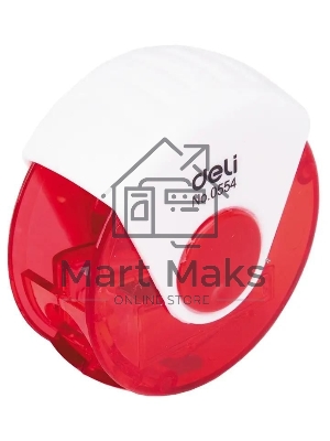 Точилка для карандашей ручная Deli E0554 1 отверстие пластик ассорти европодвес