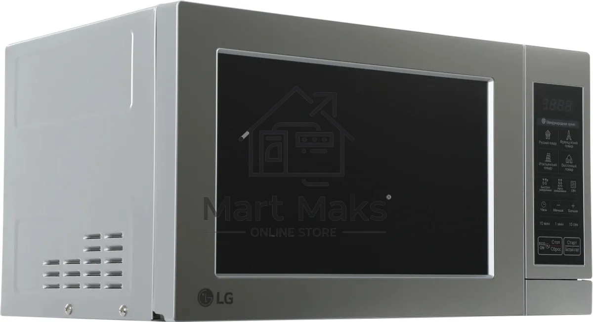 Микроволновая печь LG MS2044V серебристый, 20 л, 700 Вт, переключатели - сенсор