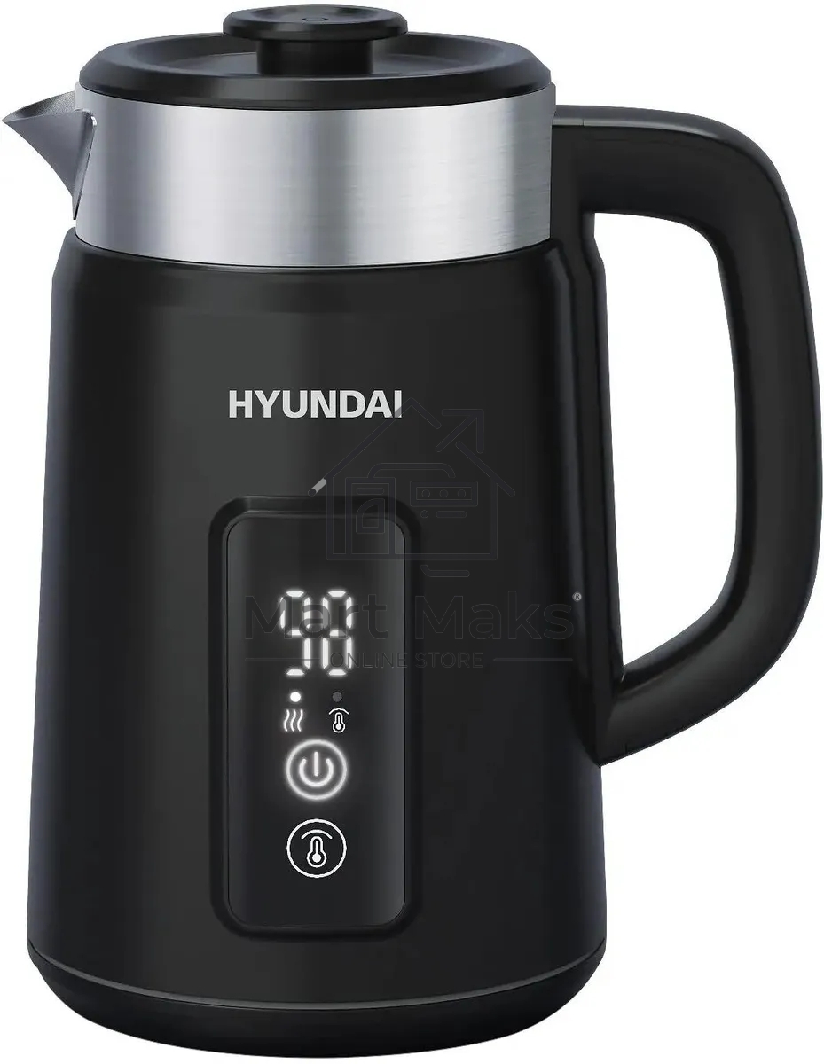 Чайник электрический Hyundai HYK-S3505 1.5 л, 2200 Вт, черный