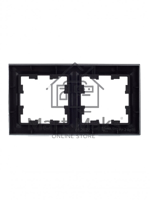 Рамка 2-местная IEK BRITE РУ-2-БрТБ темная бронза