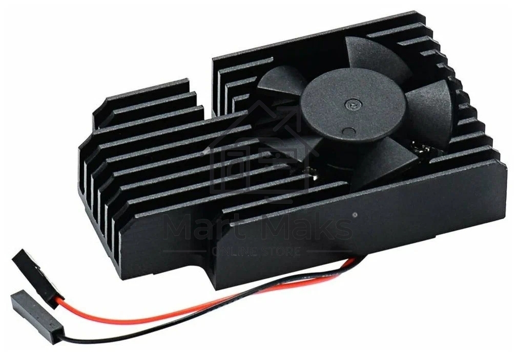 Кулер с радиатором QUMO, Raspberry Pi 4, black(RS019)