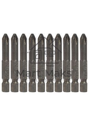 Бита PATRIOT PH2 длина 50 мм, в пластиковом боксе, 10шт