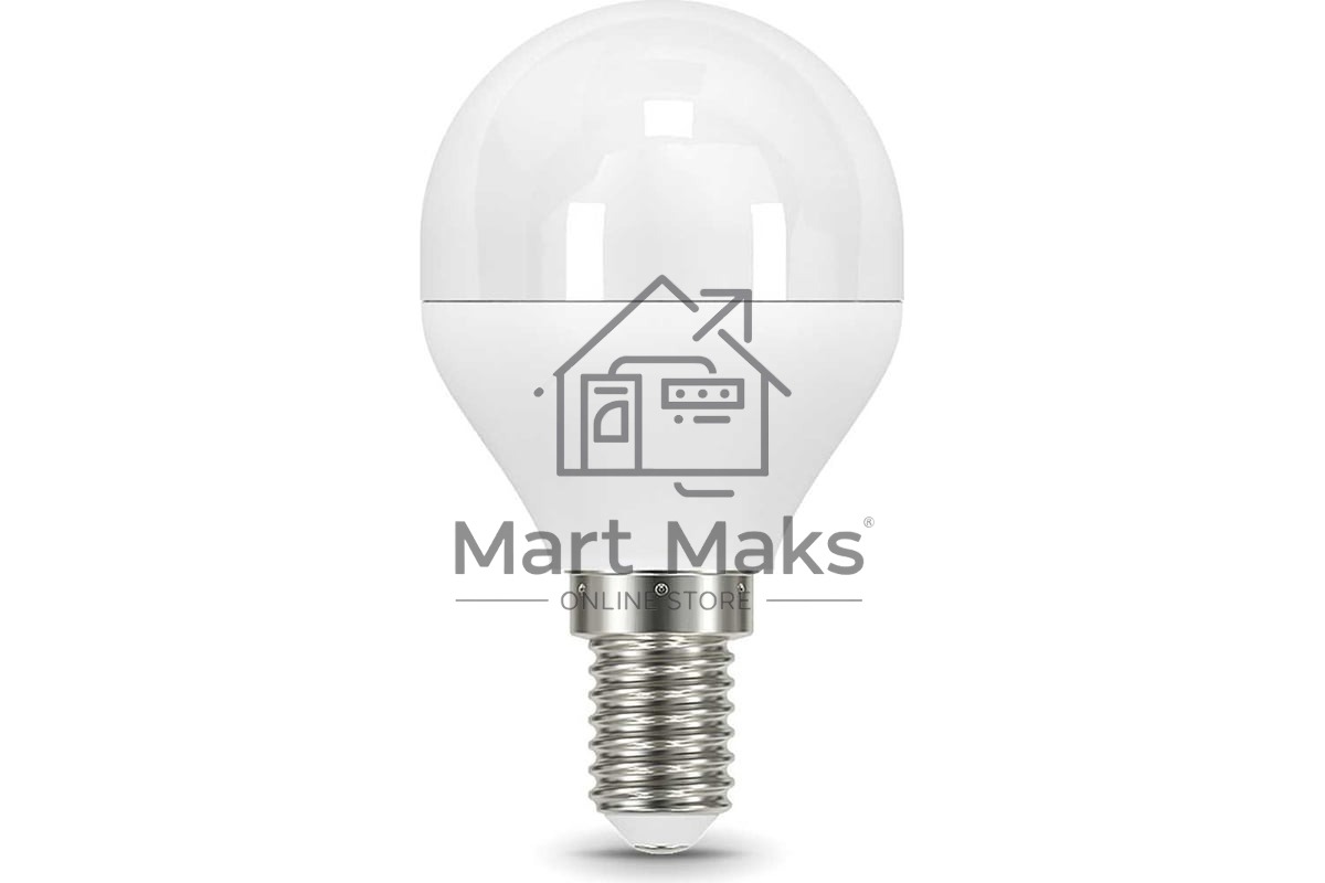 Лампа светодиодная Gauss Led Globe-dim E14 7Вт 4100К диммируемая 105101207-D
