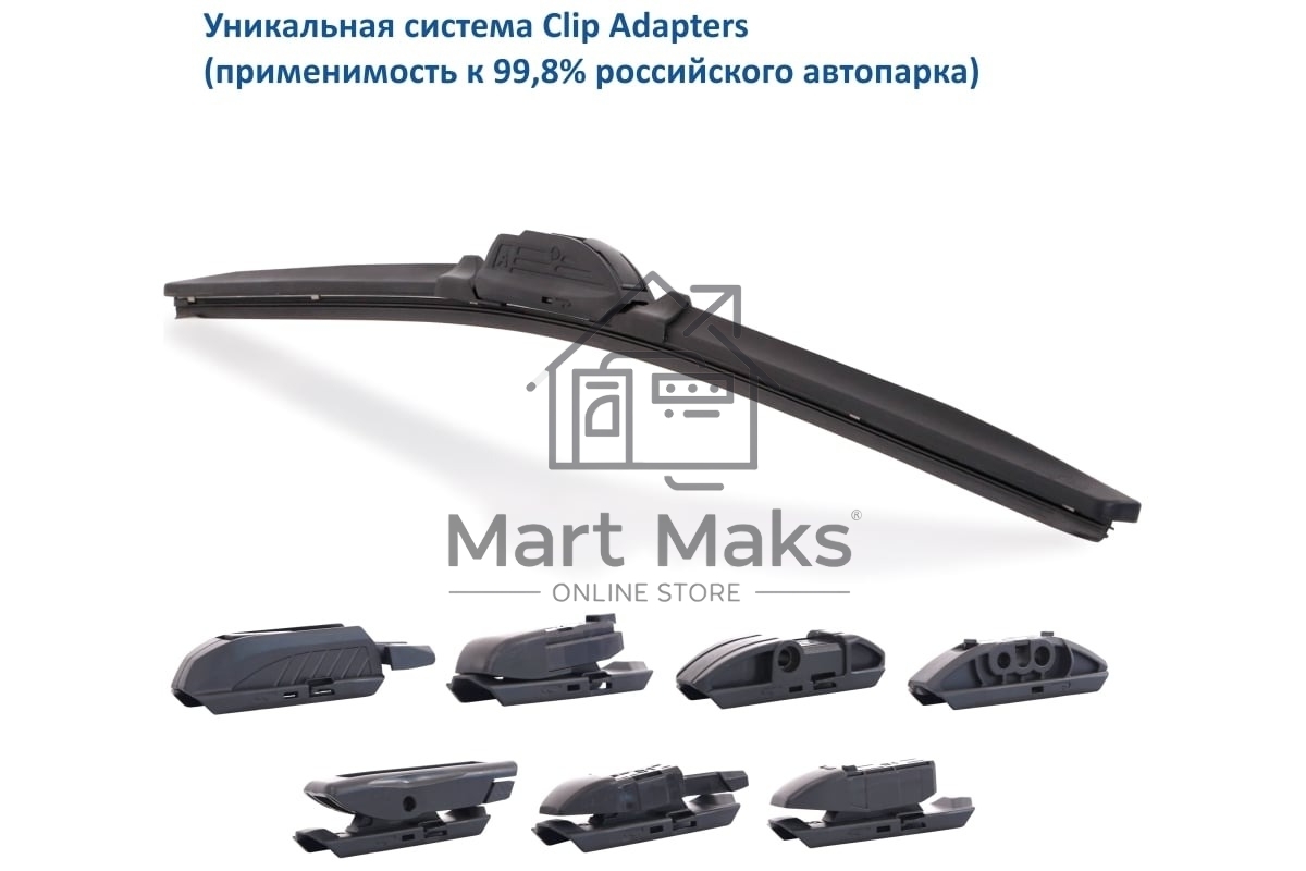 Бескаркасная щетка GOODYEAR GY000437 PREMIUM 17''/43см