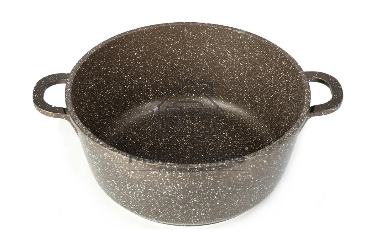 Кастрюля LARA LR02-205 серия Rio CHOCO 26х11,5см, 5 л, мрамор, капсулированное, индукц. дно, крышка