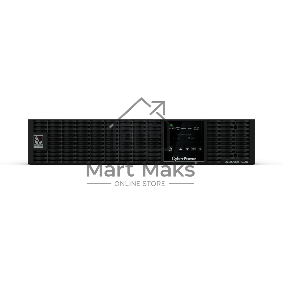 Источник бесперебойного питания Online CyberPower OL2000ERTXL2U 2000VA/1800W USB/RS-232/Dry/EPO/SNMPslot/RJ11/45/ВБМ (8 IEC С13, 1 IEC C19)