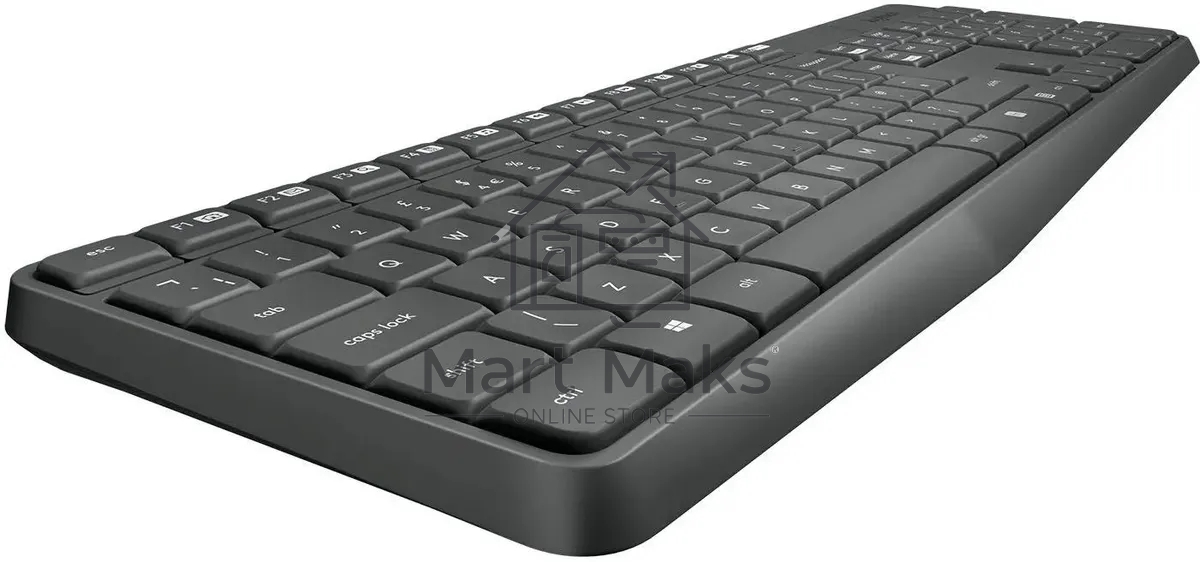 Клавиатура + мышь Logitech MK235 клав:черный мышь:черный USB беспроводная